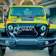 1pair Beast Eyes Headlight Decorative Stickers Off-Road Vehicle Front Lights Stereo Decals, Style: 25
