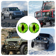1pair Beast Eyes Headlight Decorative Stickers Off-Road Vehicle Front Lights Stereo Decals, Style: 29