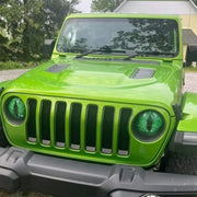 1pair Beast Eyes Headlight Decorative Stickers Off-Road Vehicle Front Lights Stereo Decals, Style: 2