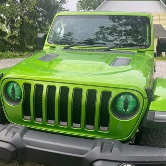 1pair Beast Eyes Headlight Decorative Stickers Off-Road Vehicle Front Lights Stereo Decals, Style: 2