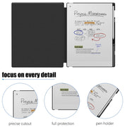 For reMarkable Paper Pro 2024 11.8 inch Book Style Dormant Case(Black)