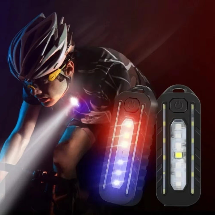 LED Shoulder Flashlight Bike Tail Light Type-C Recharge Outdoor Flashlight With Clip Patrol Safety Warning Lamp(B Model) - Taillights by PMC TechLife | Online Shopping South Africa | PMC TechLife | Buy Now Pay Later Mobicred