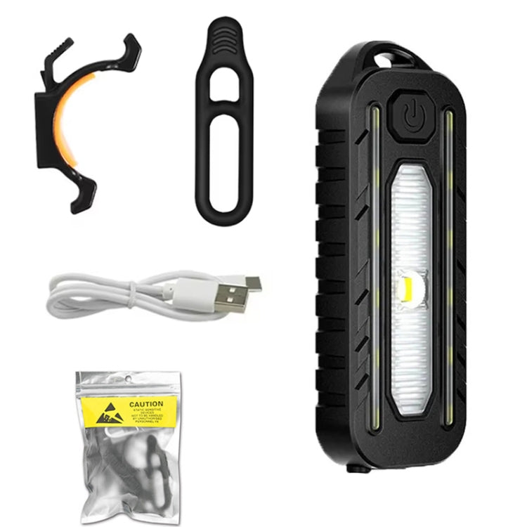 LED Shoulder Flashlight Bike Tail Light Type-C Recharge Outdoor Flashlight With Clip Patrol Safety Warning Lamp(B Model) - Taillights by PMC TechLife | Online Shopping South Africa | PMC TechLife | Buy Now Pay Later Mobicred