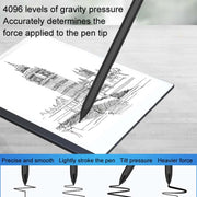 4096 Grade Pressure Sensitive EMR Stylus, Style: D-001 Pen Clip+5 POM Tips+1 Pen Clip