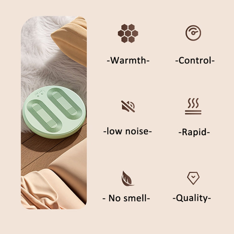 5V USB Plug Foot Massager Warmer 3 Levels Temperature & Vibration Adjustable(Milk Green) - free shipping - PMC TechLife - Order now!