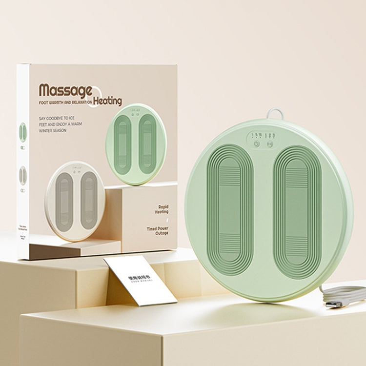 5V USB Plug Foot Massager Warmer 3 Levels Temperature & Vibration Adjustable(Milk Green) - free shipping - PMC TechLife - Order now!