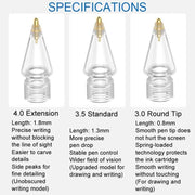 For Apple Pencil Series Replacement Nibs Modified Nibs, Style: 3.0 Round Head Transparent Shell Silver Tip
