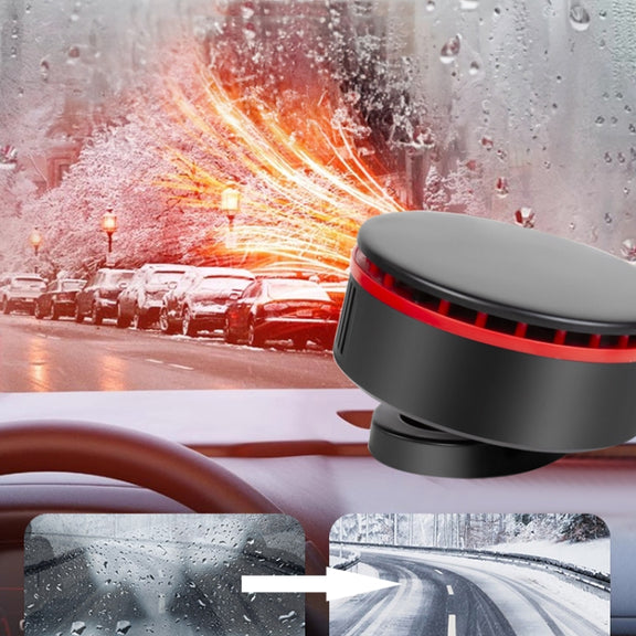 12V Car Heater 360 Adjustable Defogging Defrosting Heating Fan Heating Cooling Function Windscreen Defroster Demister(Black Yellow)