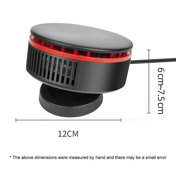 12V Car Heater 360 Adjustable Defogging Defrosting Heating Fan Heating Cooling Function Windscreen Defroster Demister(Black Yellow)
