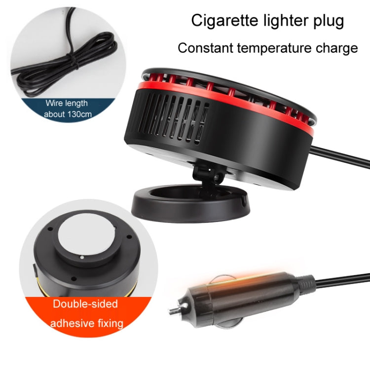 12V Car Heater 360 Adjustable Defogging Defrosting Heating Fan Heating Cooling Function Windscreen Defroster Demister(Black Yellow)