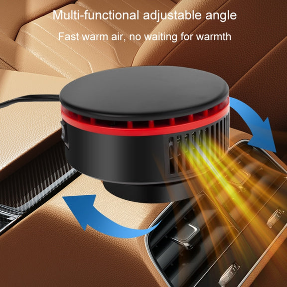 12V Car Heater 360 Adjustable Defogging Defrosting Heating Fan Heating Cooling Function Windscreen Defroster Demister(Black Yellow)