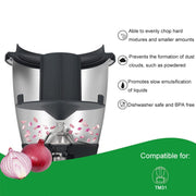 For Thermomix TM31 Blender Splash Guard Lid Anti-Splash Cover(Black)