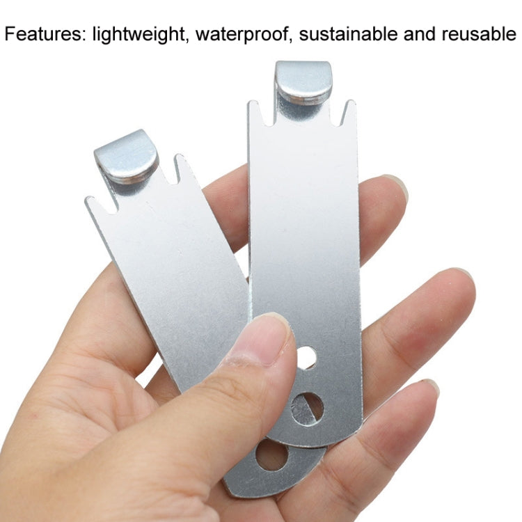 2pcs /Set Wire Twister T-Post Clamp Fence Wire Rope Winder(Silver) - Others by PMC TechLife | Online Shopping South Africa | PMC TechLife | Buy Now Pay Later Mobicred