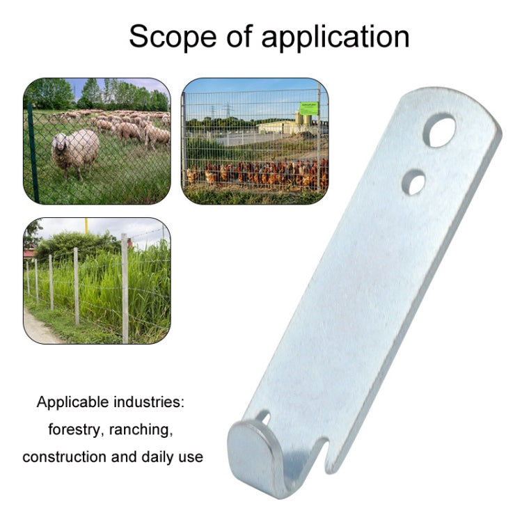 2pcs /Set Wire Twister T-Post Clamp Fence Wire Rope Winder(Silver) - Others by PMC TechLife | Online Shopping South Africa | PMC TechLife | Buy Now Pay Later Mobicred