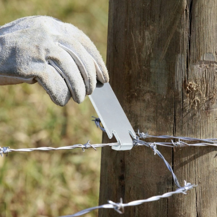 2pcs /Set Wire Twister T-Post Clamp Fence Wire Rope Winder(Silver) - Others by PMC TechLife | Online Shopping South Africa | PMC TechLife | Buy Now Pay Later Mobicred