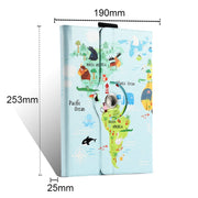 For UMIDIGI G1 Tab 10-11 inch Universal 360 Degree Rotation Leather Tablet Case(Blue Car)