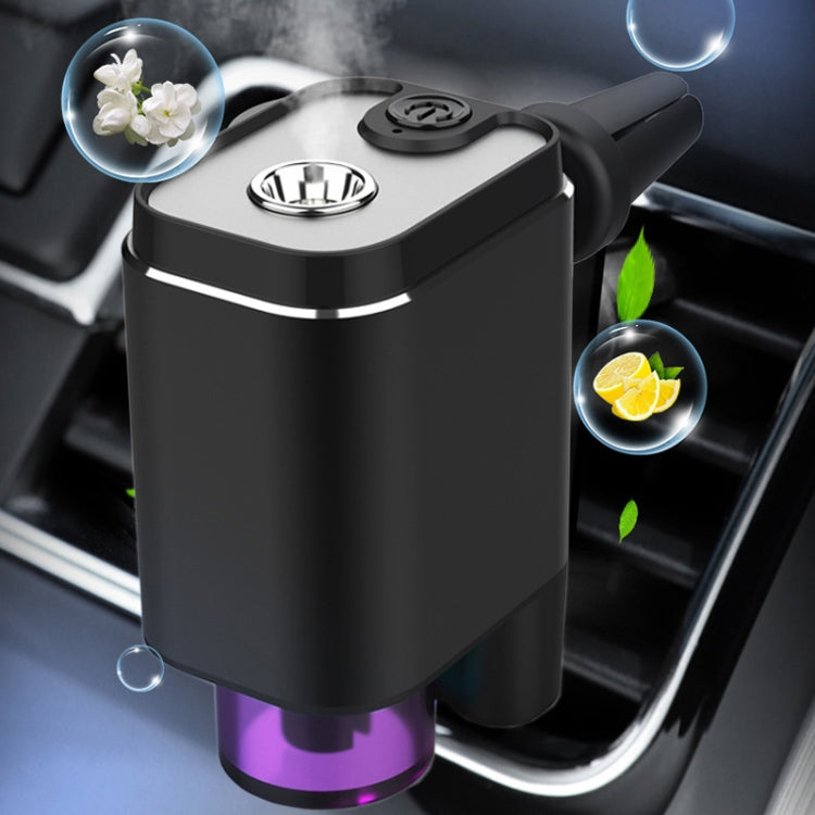 A26 Intelligent Car Air Vent Essential Oil Aromatherapy Diffuser Deodorizing Spray Scent Extender(Gray)