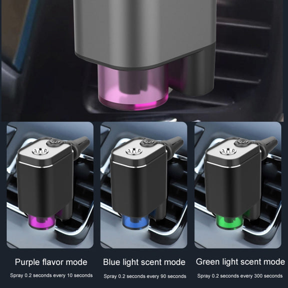 A26 Intelligent Car Air Vent Essential Oil Aromatherapy Diffuser Deodorizing Spray Scent Extender(Gray)