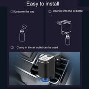 A26 Intelligent Car Air Vent Essential Oil Aromatherapy Diffuser Deodorizing Spray Scent Extender(Gray)