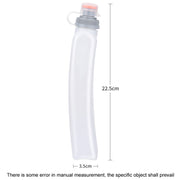 330ml Sports Running Water Bottle Mountain Biking Portable Fitness Large Capacity Curved Water Bottle(White)