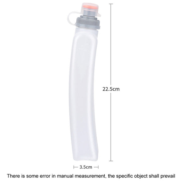 330ml Sports Running Water Bottle Mountain Biking Portable Fitness Large Capacity Curved Water Bottle(White)