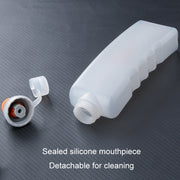 330ml Sports Running Water Bottle Mountain Biking Portable Fitness Large Capacity Curved Water Bottle(White)