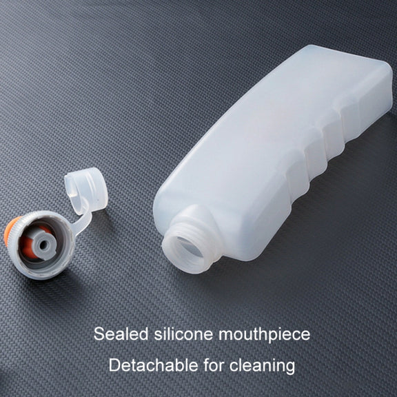 330ml Sports Running Water Bottle Mountain Biking Portable Fitness Large Capacity Curved Water Bottle(White)