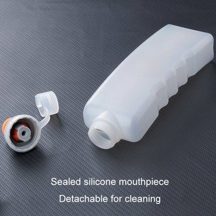 330ml Sports Running Water Bottle Mountain Biking Portable Fitness Large Capacity Curved Water Bottle(White)
