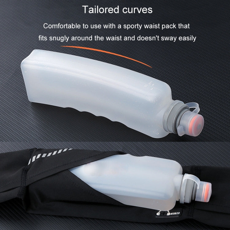 330ml Sports Running Water Bottle Mountain Biking Portable Fitness Large Capacity Curved Water Bottle(White)