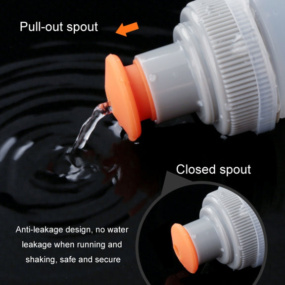 330ml Sports Running Water Bottle Mountain Biking Portable Fitness Large Capacity Curved Water Bottle(White)