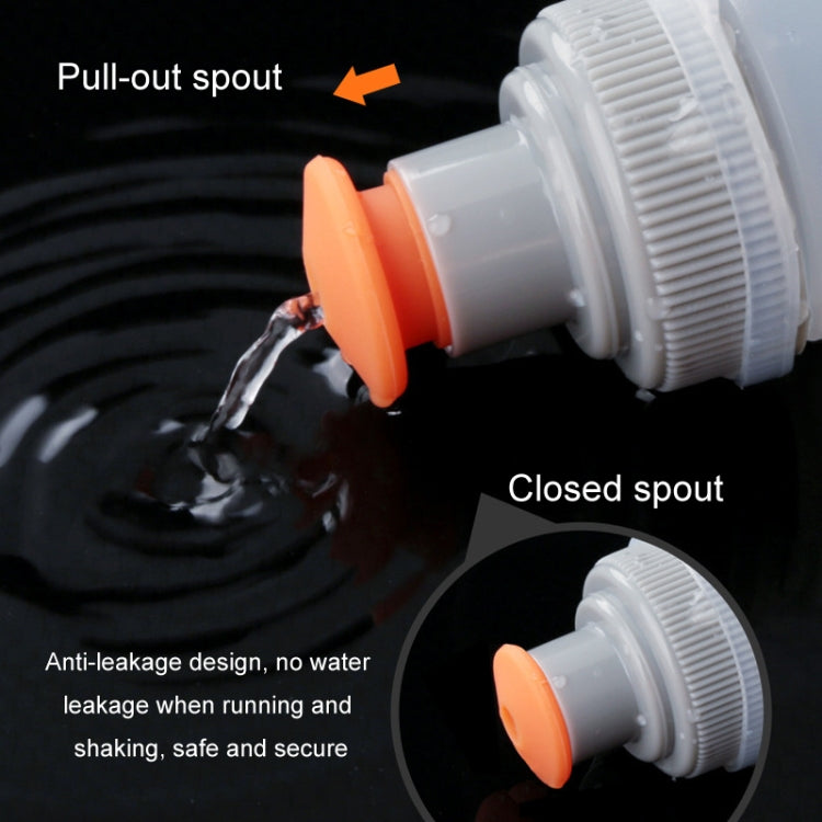 330ml Sports Running Water Bottle Mountain Biking Portable Fitness Large Capacity Curved Water Bottle(White)