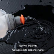 330ml Sports Running Water Bottle Mountain Biking Portable Fitness Large Capacity Curved Water Bottle(White)