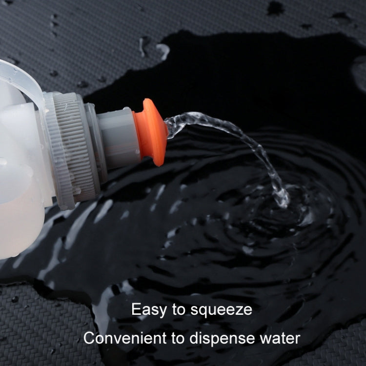 330ml Sports Running Water Bottle Mountain Biking Portable Fitness Large Capacity Curved Water Bottle(White)