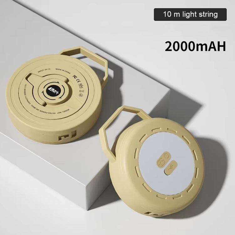 TUBUZHE 2 In 1 LED Portable String Lamp Camping Atmosphere Light USB Rechargeable Outdoor Tent Night Light(Green) - Camping Lighting by TUBUZHE | Online Shopping South Africa | PMc TechLife | Buy Now Pay Later Mobicred