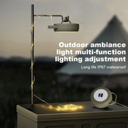 TUBUZHE 2 In 1 LED Portable String Lamp Camping Atmosphere Light USB Rechargeable Outdoor Tent Night Light(Green)