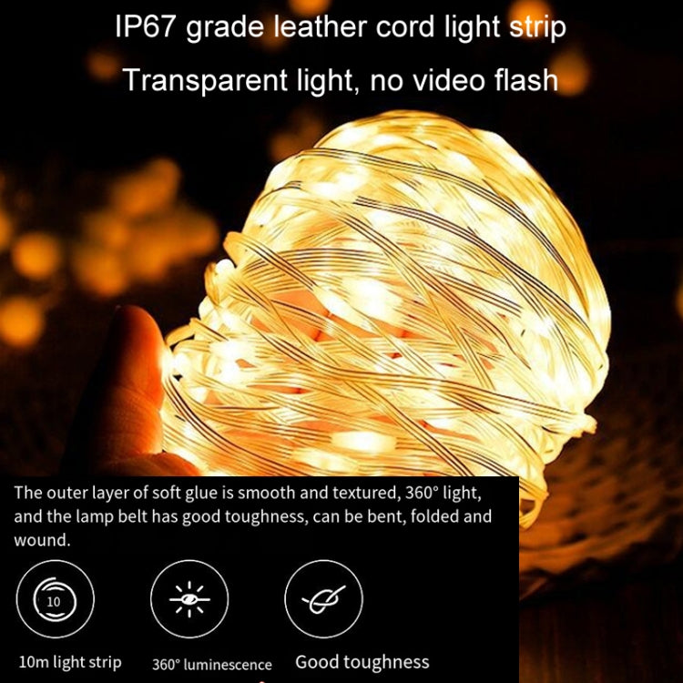 TUBUZHE 2 In 1 LED Portable String Lamp Camping Atmosphere Light USB Rechargeable Outdoor Tent Night Light(Green)