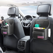Car Seatback Storage Hanging Bag Vehicle Multifunctional Storing Tissue Box, Style: With Bulit-In Bucket