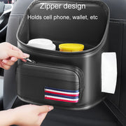 Car Seatback Storage Hanging Bag Vehicle Multifunctional Storing Tissue Box, Style: No Built-In Bucket
