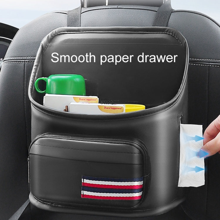 Car Seatback Storage Hanging Bag Vehicle Multifunctional Storing Tissue Box, Style: No Built-In Bucket