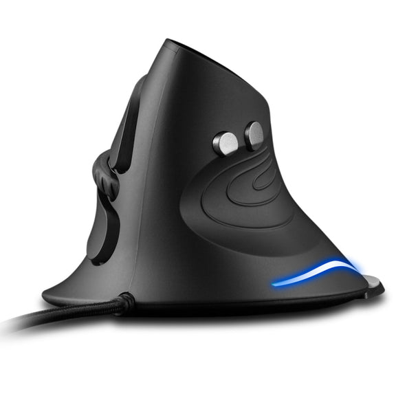ZELOTES T30 6-keys Vertical Grip Detachable Ergonomic Wired Mouse(7-color Breathing Light)