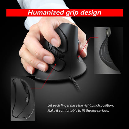 ZELOTES T30 6-keys Vertical Grip Detachable Ergonomic Wired Mouse(7-color Breathing Light) - free shipping - PMC Jewellery - Order now!