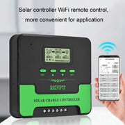 12V-24V 50A WIFI Remote MPPT Home Energy Storage Control System Solar Controller, Model: CM-D50