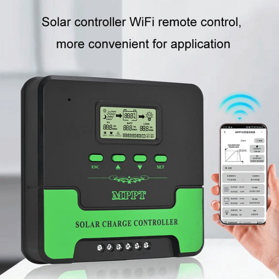 12V-24V 50A WIFI Remote MPPT Home Energy Storage Control System Solar Controller, Model: CM-D50
