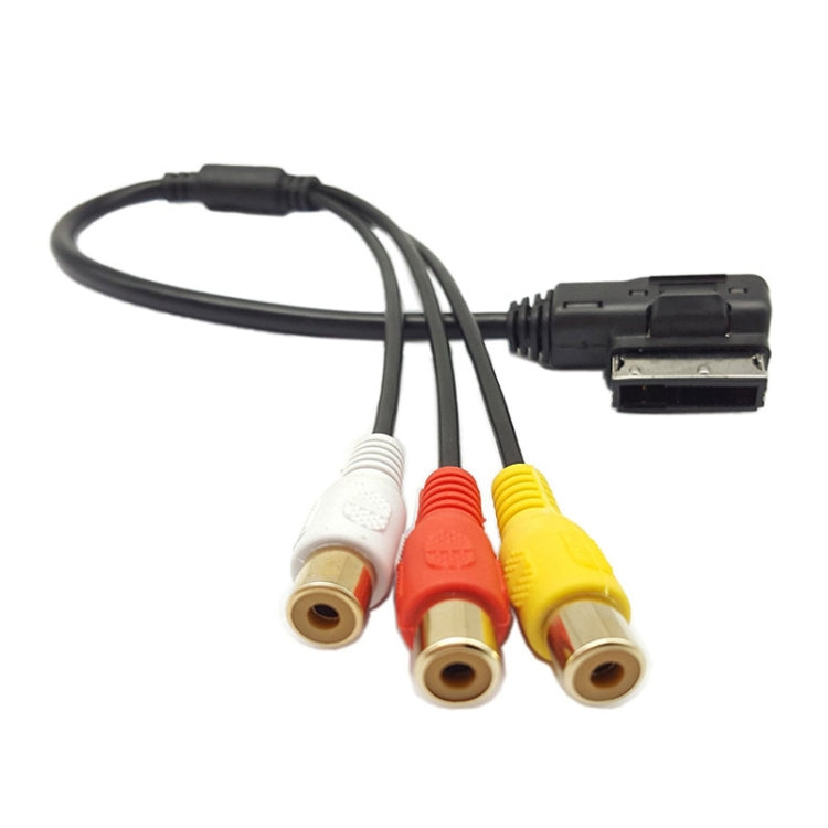 For Audi A6L / A8 / A5 / Q5 / Q7 / A1 AMI AUX 3RCA Lotus Input Cable - DIY Cables by PMC Jewellery | Online Shopping South Africa | PMC Jewellery | Buy Now Pay Later Mobicred