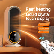 E68S 1200W PTC Ceramic Heating Desktop Smart Electric Heater, Plug: US Plug(Remote Control Model)