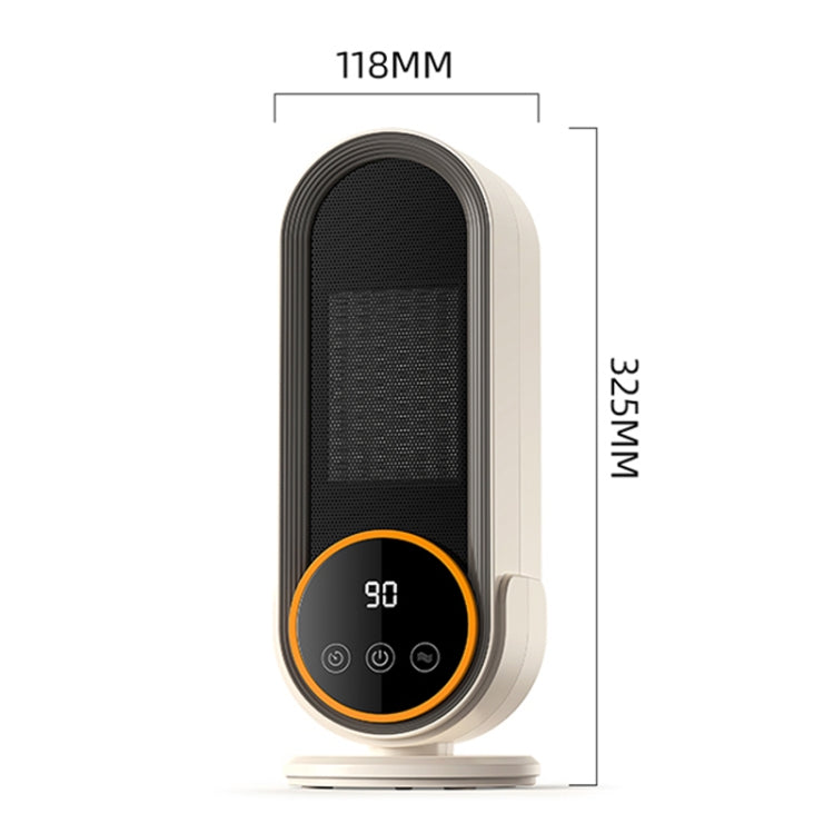 E68S 1200W PTC Ceramic Heating Desktop Smart Electric Heater, Plug: US Plug(Remote Control Model)