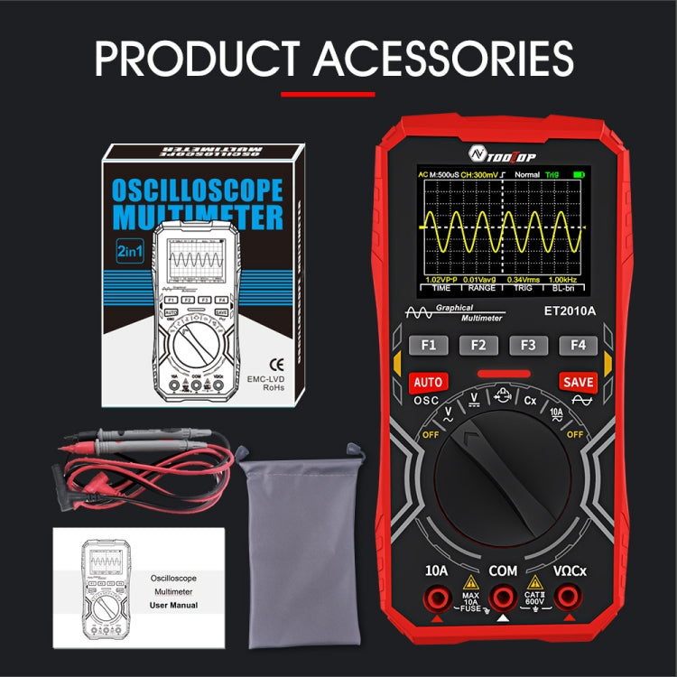 TOOLTOP 2 In 1 DIY Oscilloscope Mini Multimeter - free shipping - PMC Jewellery - Order now!