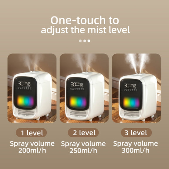 FS101 3.5L Colorful Light Home Bluetooth Music Aromatherapy Humidifier, Spec: UK Plug(Whtie)