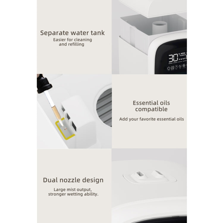 FS101 3.5L Colorful Light Home Bluetooth Music Aromatherapy Humidifier, Spec: UK Plug(Whtie)