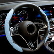 38cm Liquid Silicone Sweat-Absorbing Anti-Skid Car Steering Wheel Cover(Blue) - Steering Wheel Accessories by PMC TechLife | Online Shopping South Africa | PMC TechLife | Buy Now Pay Later Mobicred